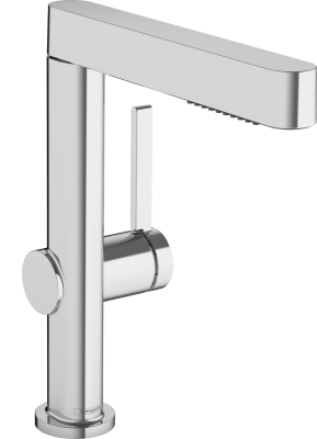 HANSGROHE Finoris cмеситель для раковины, однорычажный, 230 с вытяжным душем 2jet, со сливным клапаном Push-Open, цвет: хром